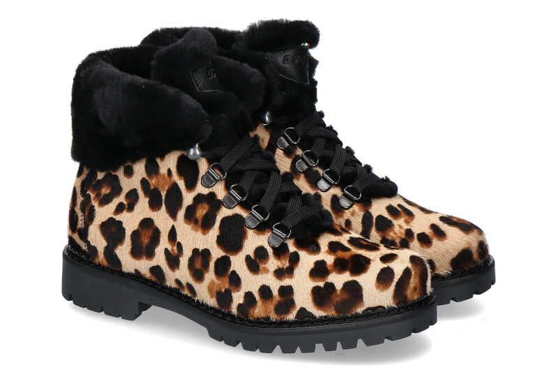 Oscar Sport boots lined KIRA LEOPARD