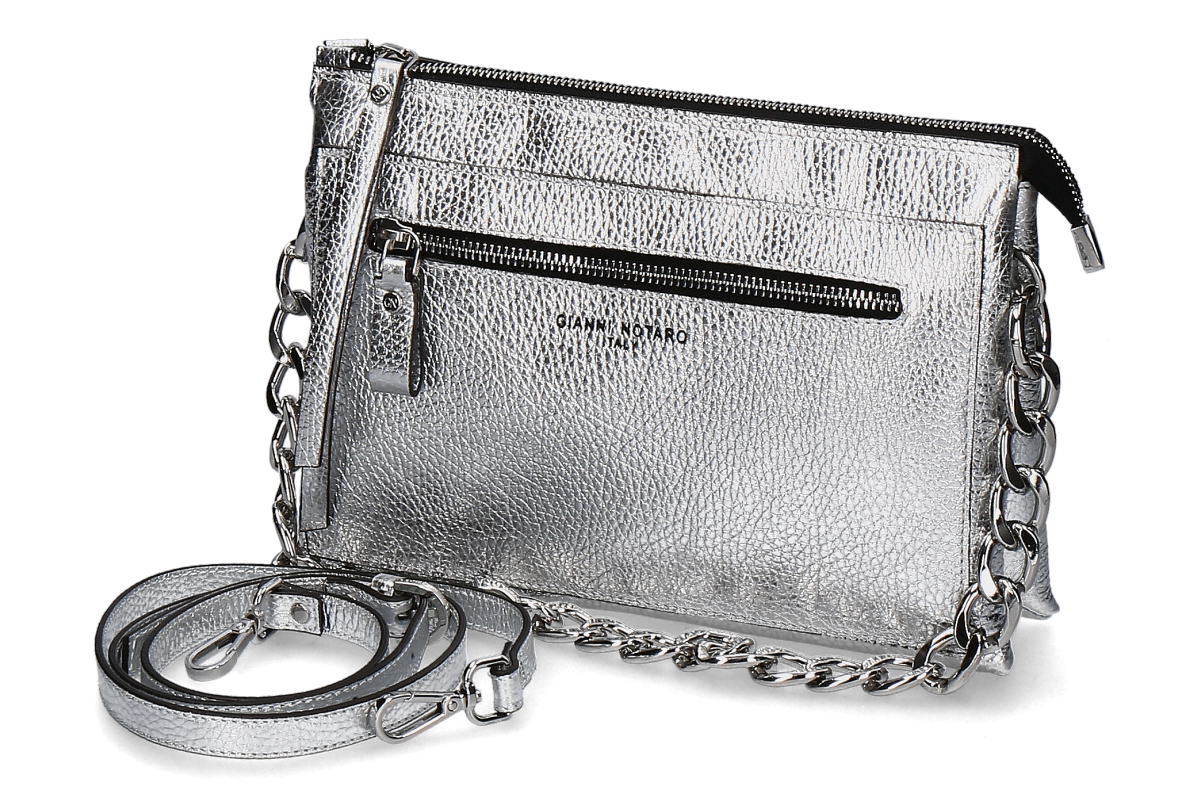 Gianni Notaro handbag- silver