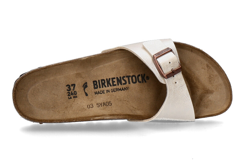 Birkenstock slip-on shoe MADRID BS SMALL WIDTH- graceful pearl white