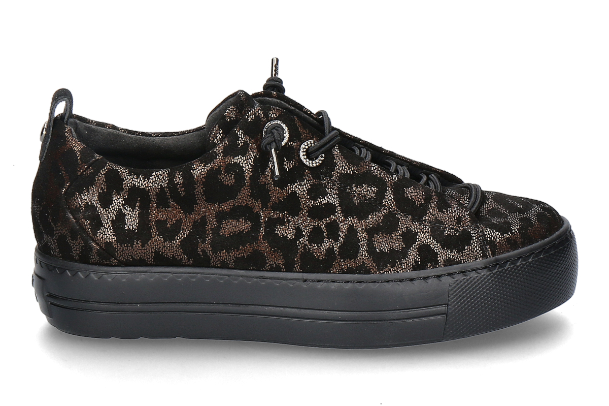 Paul Green sneaker GLOSSY LEO BRONZE- black