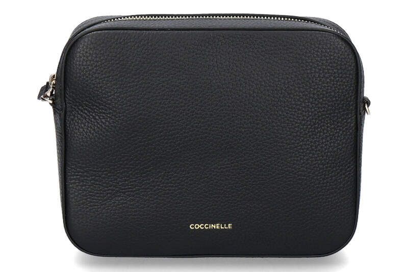 Coccinelle shoulder bag GRAIN LEATHER METALLIC SOFT NOIR Coccinelle shoulder bag GRAIN LEATHER METALLIC SOFT NOIR
