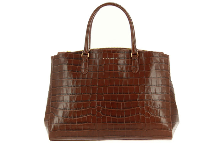 Coccinelle bag SORTIE KROKO BROWN