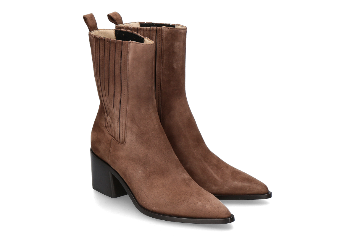 Pomme d'Or chelsea boot JULIETTE REVERSE- dusty brown