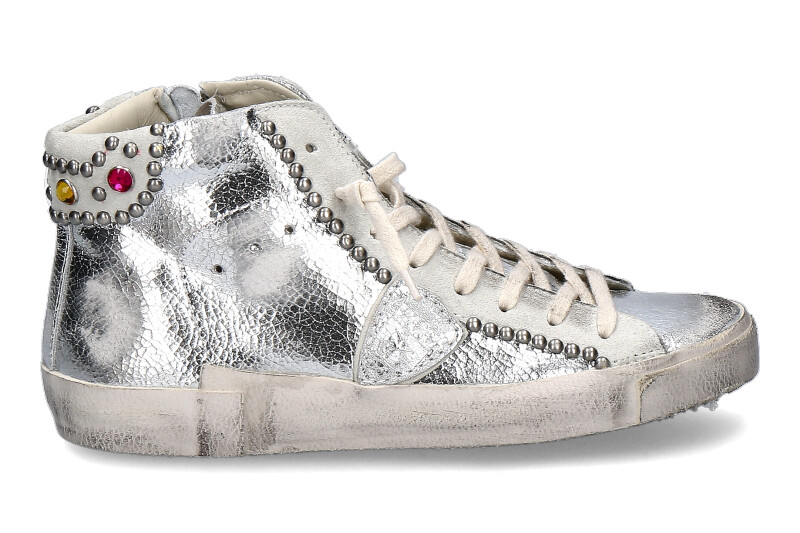 Philippe Model sneaker PARIS HIGH METAL ARGENT