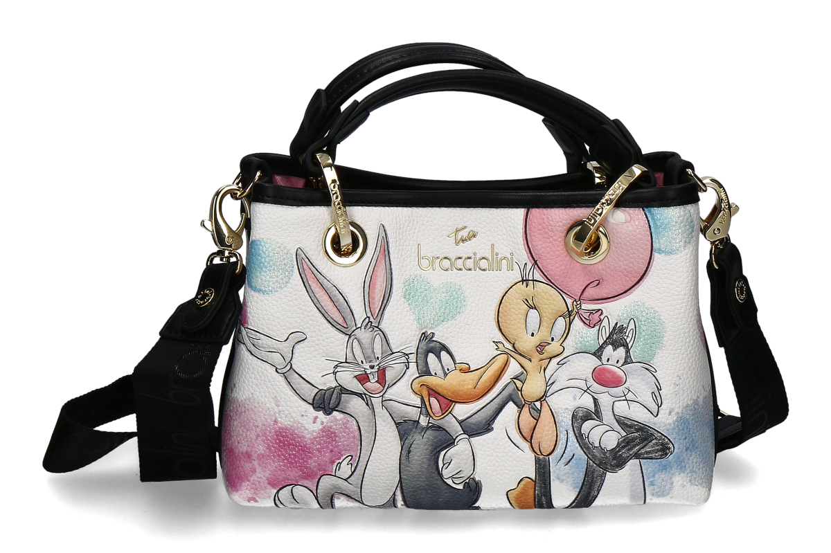 Braccialini Handbag LOONEY TUNES- multicolor