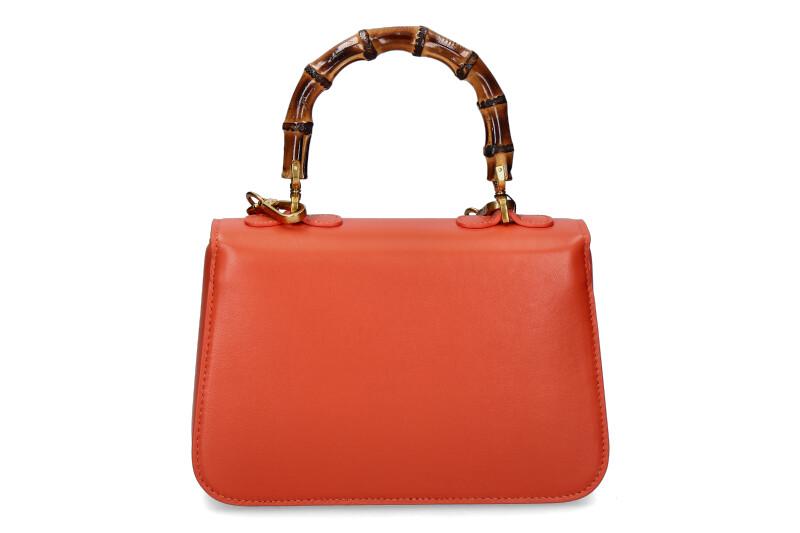 La Carrie handle bag TRANSITION LOLITA MEDIUM LEATHER SUEDE ORANGE La Carrie handle bag TRANSITION LOLITA MEDIUM LEATHER SUEDE ORANGE