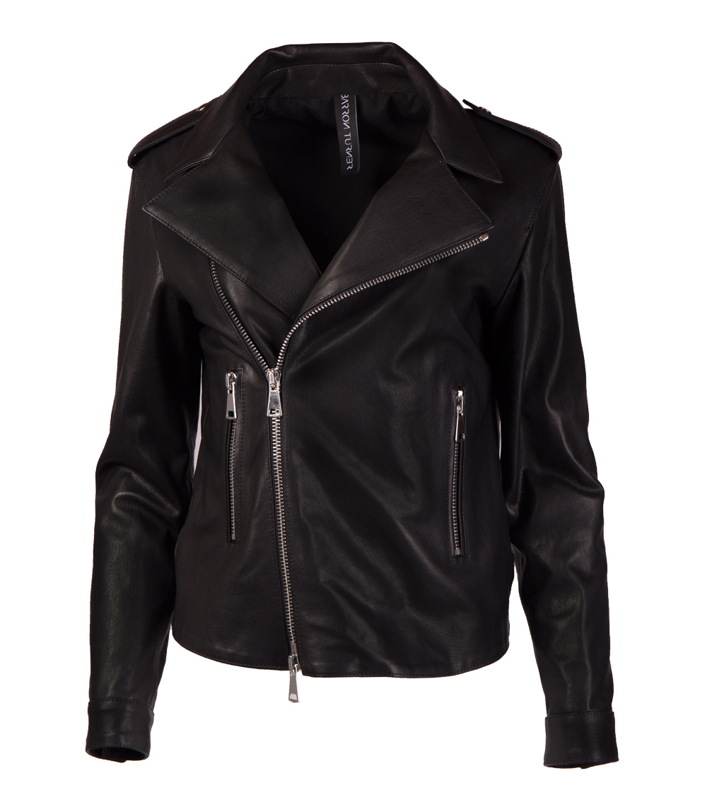 Barron Turner biker jacket BONEY CLASSIC NERO LAVATO