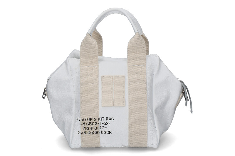 Manikomio Design bag ICON 24 LEATHER- weiss