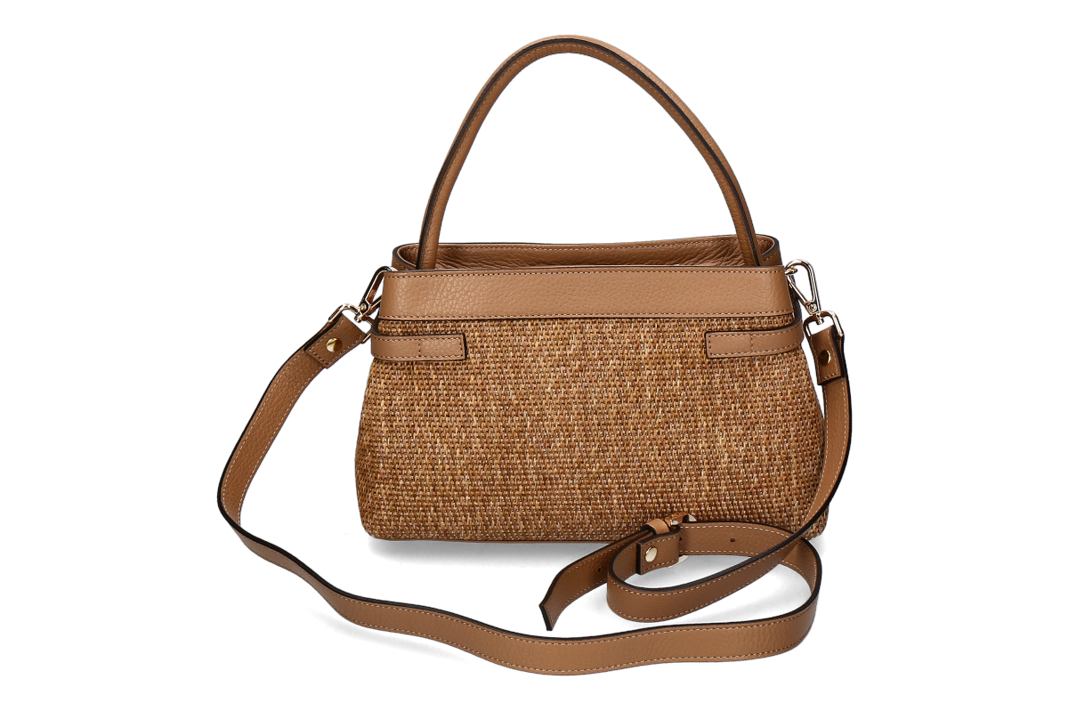 Gianni Notaro handbag- nat camel/ nut brown