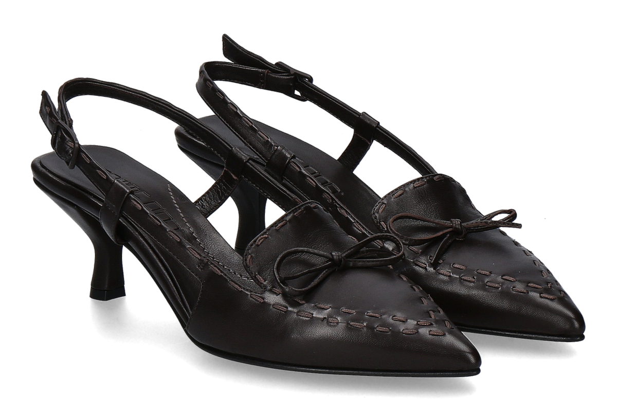 Pomme d' Or Slingpumps HENRIETTE GLOVE- coffee/ dunkelbraun