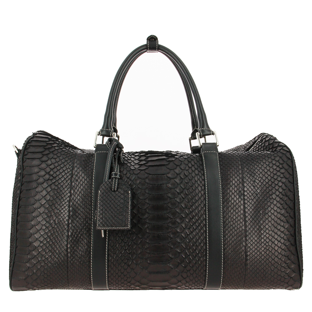 Silvano Biagini weekender PYTHON BLACK