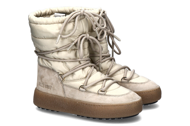 Moon Boot snow boots LTRACK SUEDE NYLON SAND