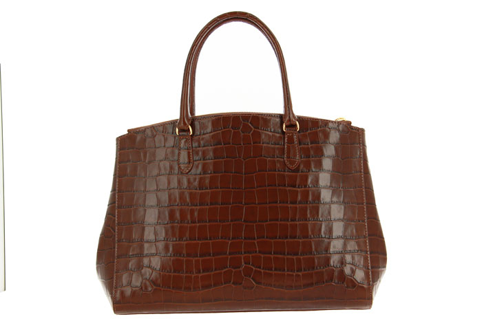 Coccinelle bag SORTIE KROKO BROWN