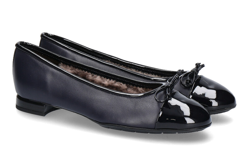 Brunate ballerina lined PIA SOFTLACK NAPPA BLU