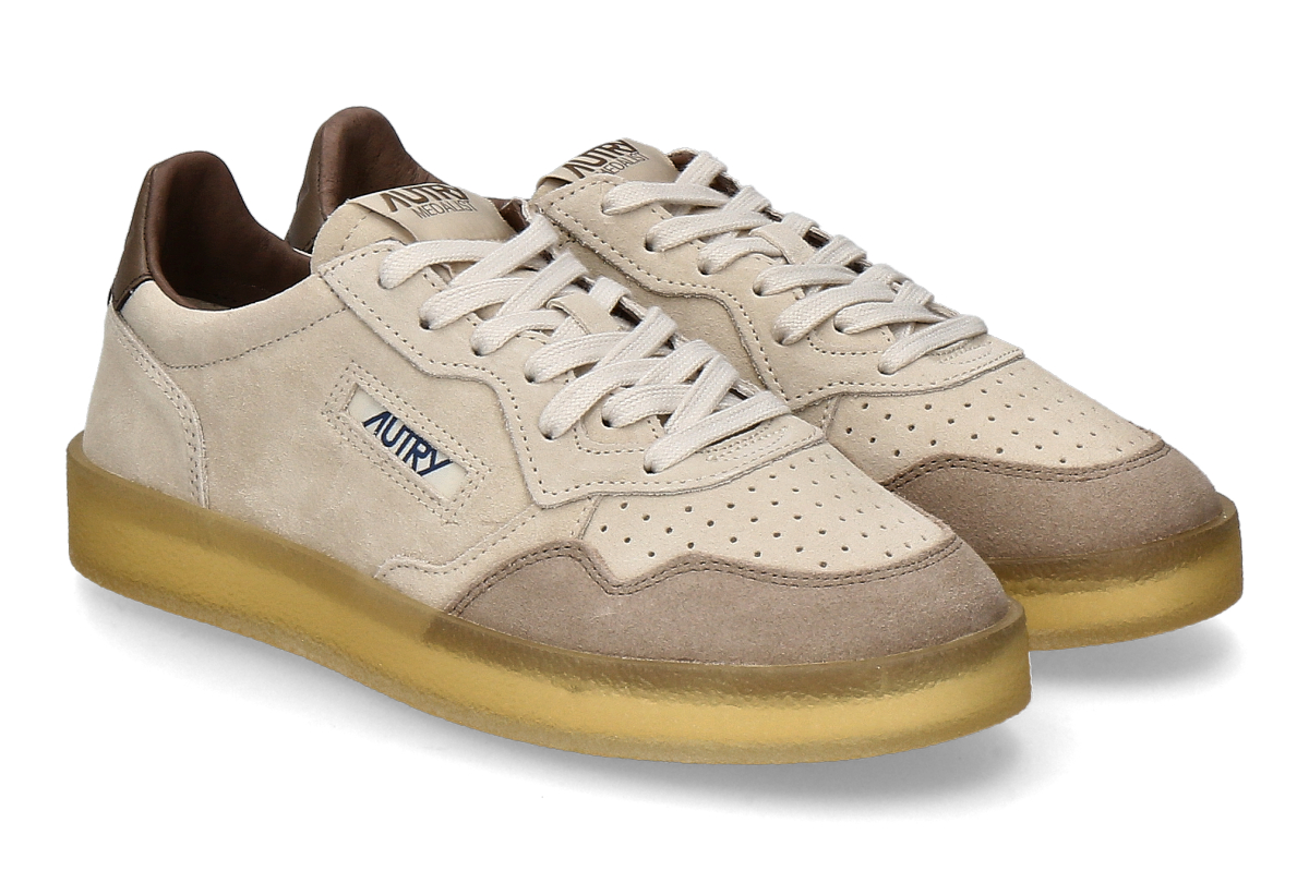 Autry men's- sneaker MEDALIST LOW HQ01- beige/ brown