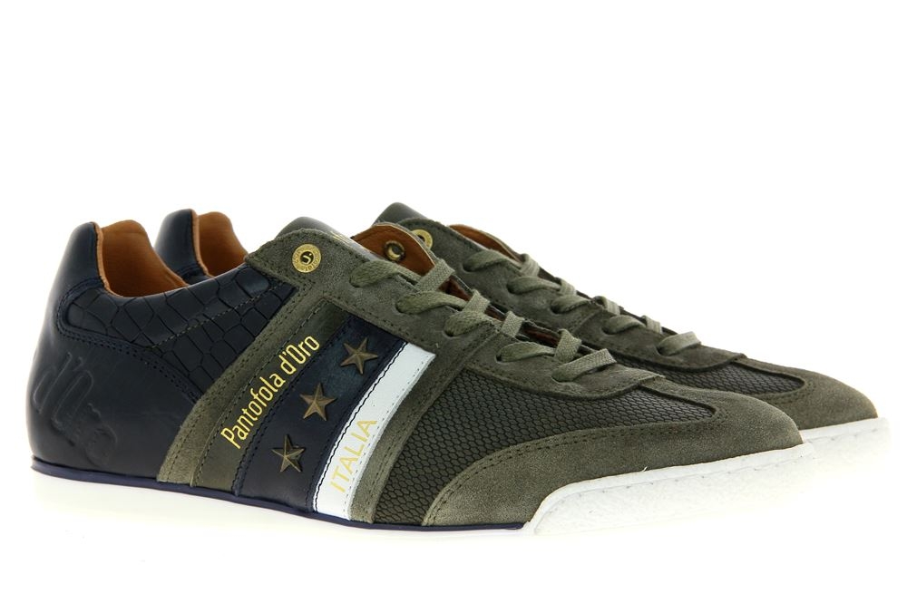 staan Verzorgen Corrupt Pantofola d´Oro sneaker IMOLA CROCCO UOMO LOW OLIVE