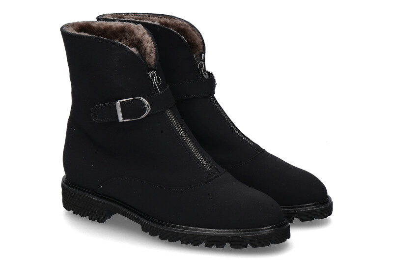 Brunate ankle boots lined TANK STEP NERO