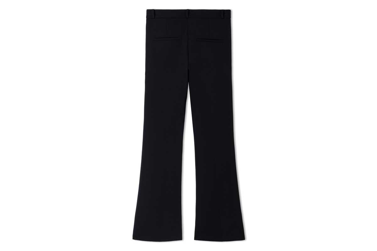 Cambio bootcut textile pants FLEUR- black