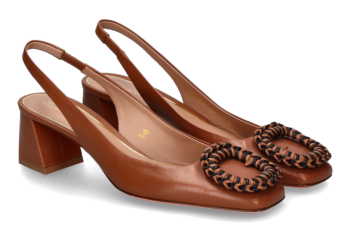 Santoni Slingpumps COROLLE- light brown