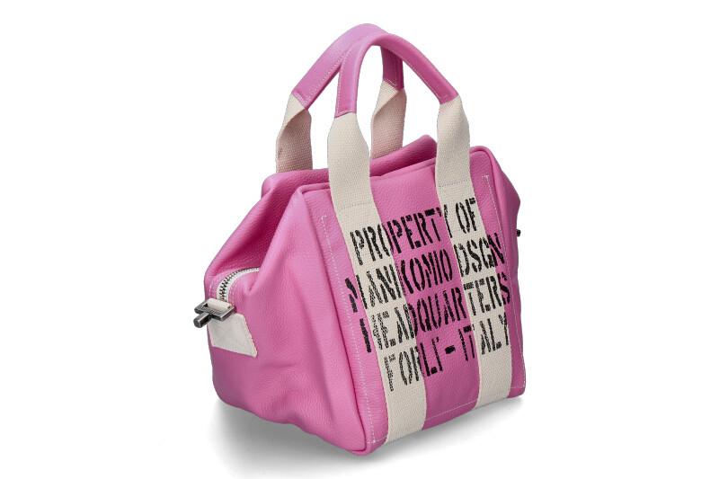 Manikomio Design bag ICON 24 LEATHER- pink