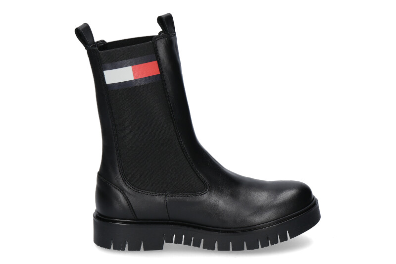 Tommy Hilfiger lace-up boots lined URBAN TUMBLED- schwarz