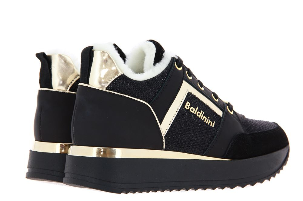 Buy BALDININI Sneakers Leather, Textile Fibers - Black At 36% Off |  Editorialist