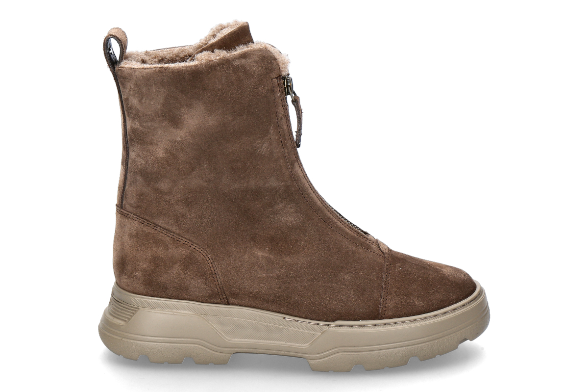  Paul Green boots lined SUEDE EARTH- braun 