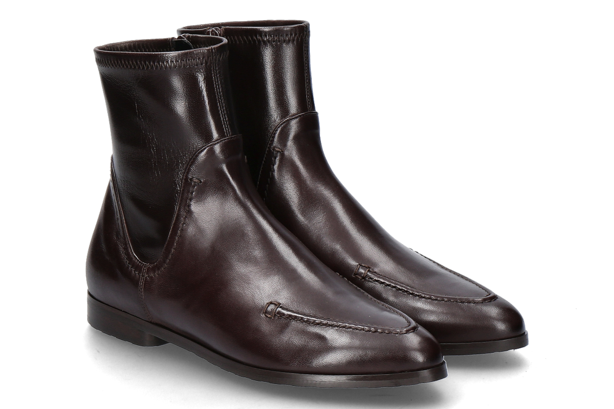 Truman's ankle boots CAMOSCIO BRUCIATO STRETCH- dark brown