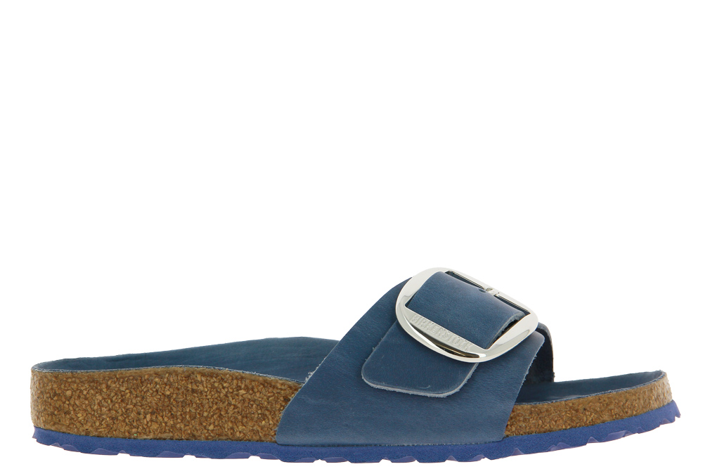 Birkenstock mules MADRID BIG BUCKLE GLATTLEDER DUSTY BLUE