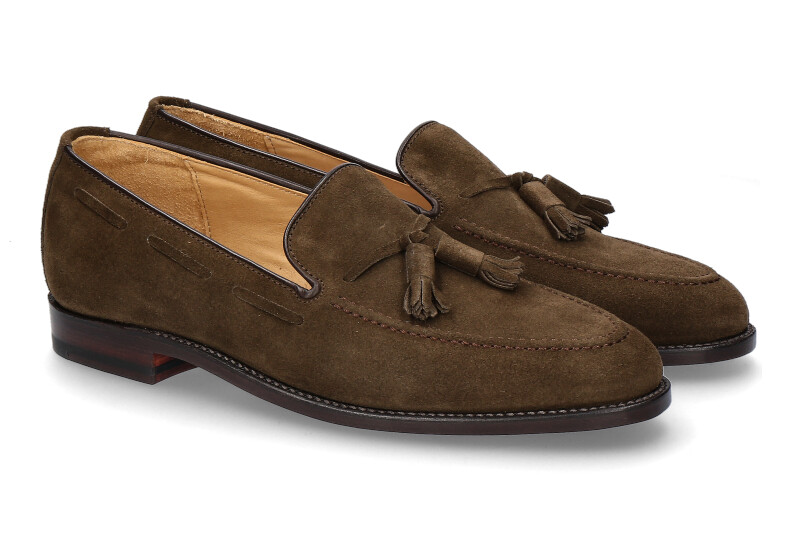 Ludwig Reiter loafer TASSEL VELOURSLEDER JAGDGRÜN