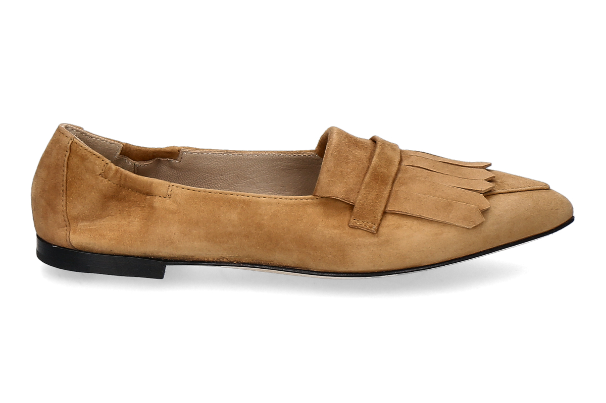 Pomme d'Or loafer GRACE CAMOSCIO- biscuit/ medium brown