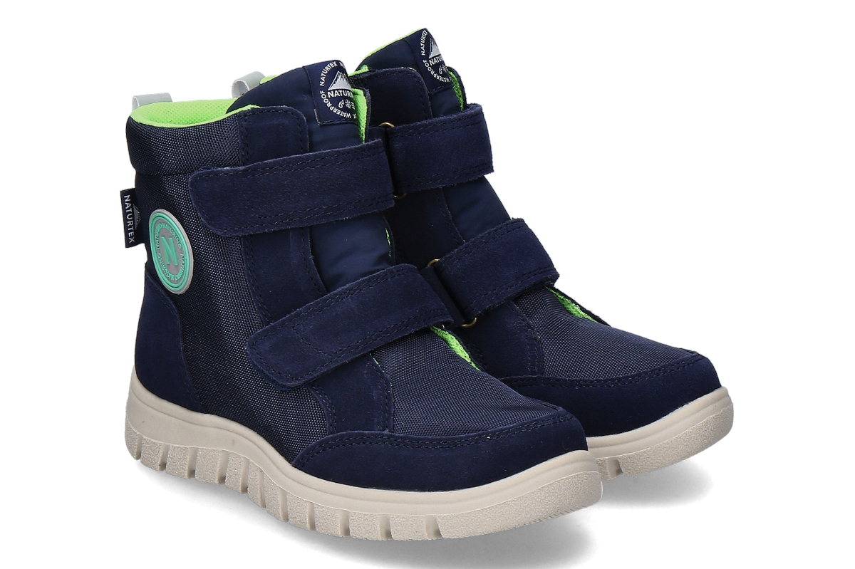 Naturino Jungen- Texstiefel GEMINAE SUEDE- navy blau