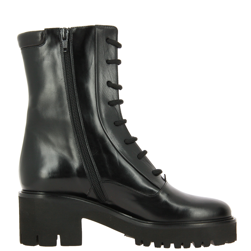 Truman's lace-up boots VITELLO NERO TACCO