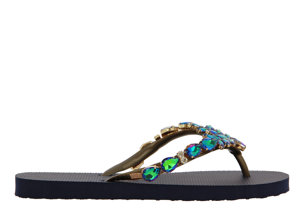 Chanclas thong sandals ADELA DIAMOND GREEN BLUE