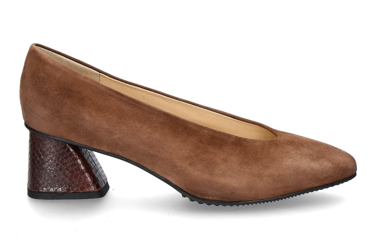 Brunate pumps GOLIA CAMOSCIO- tabac brown