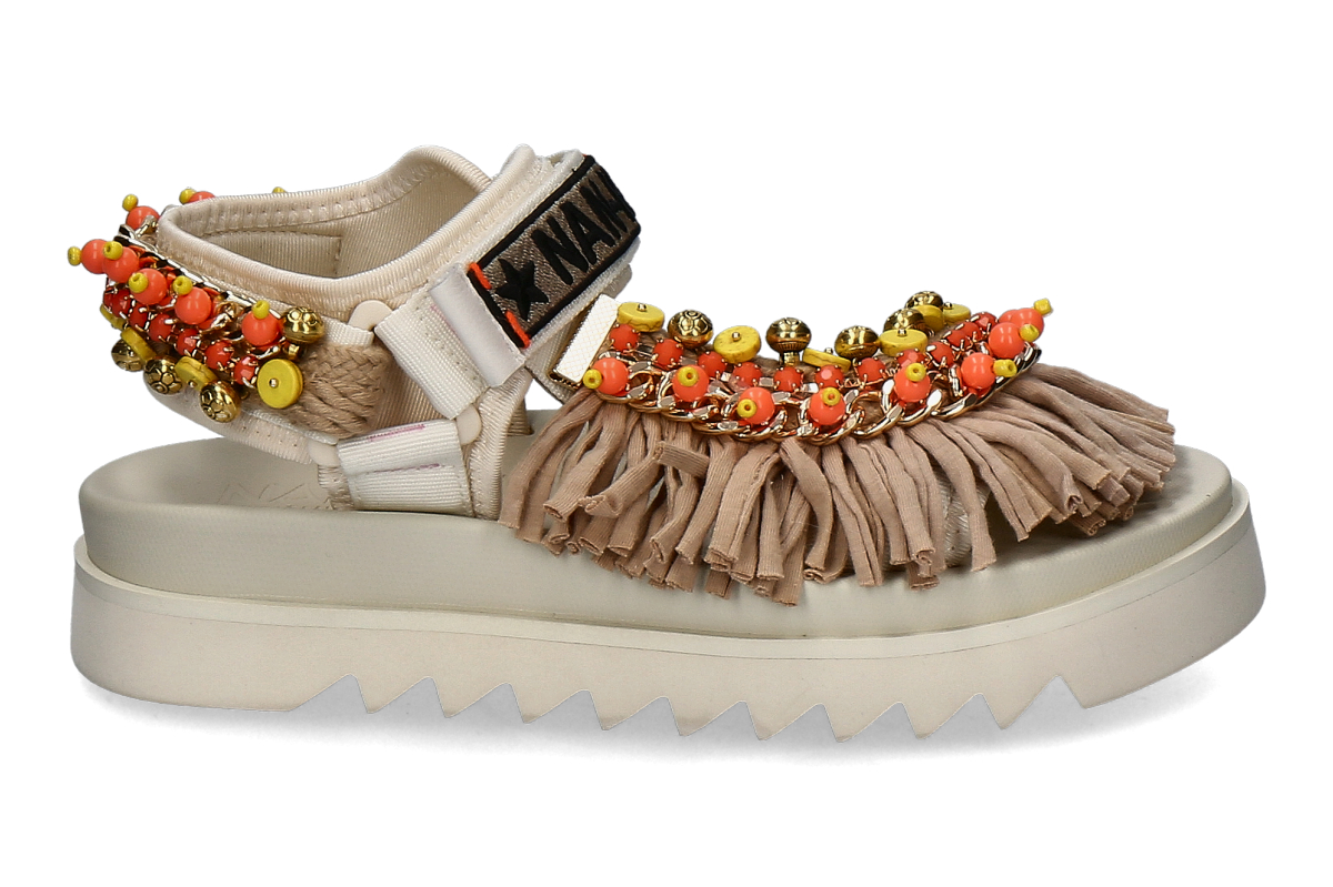 Nan-Ku Couture sandal EKS12L- beige/ multicolor