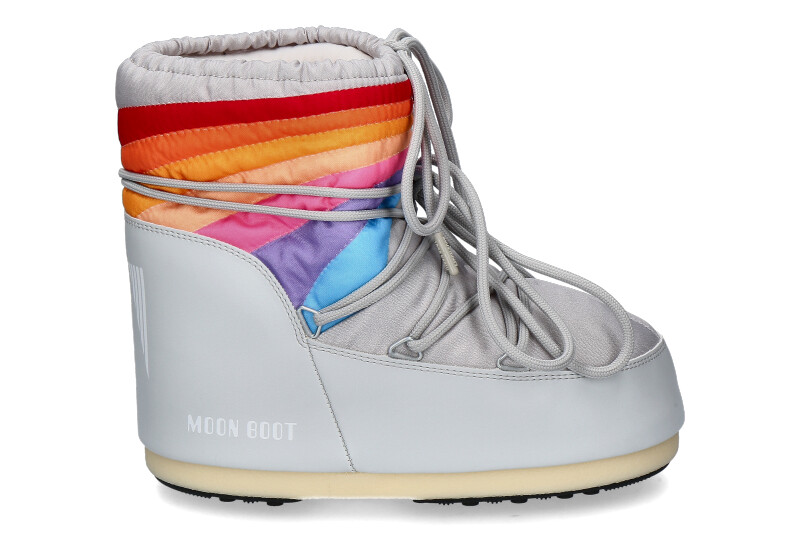 Moon Boot snow boots ICON LOW RAINBOW- glacier grey