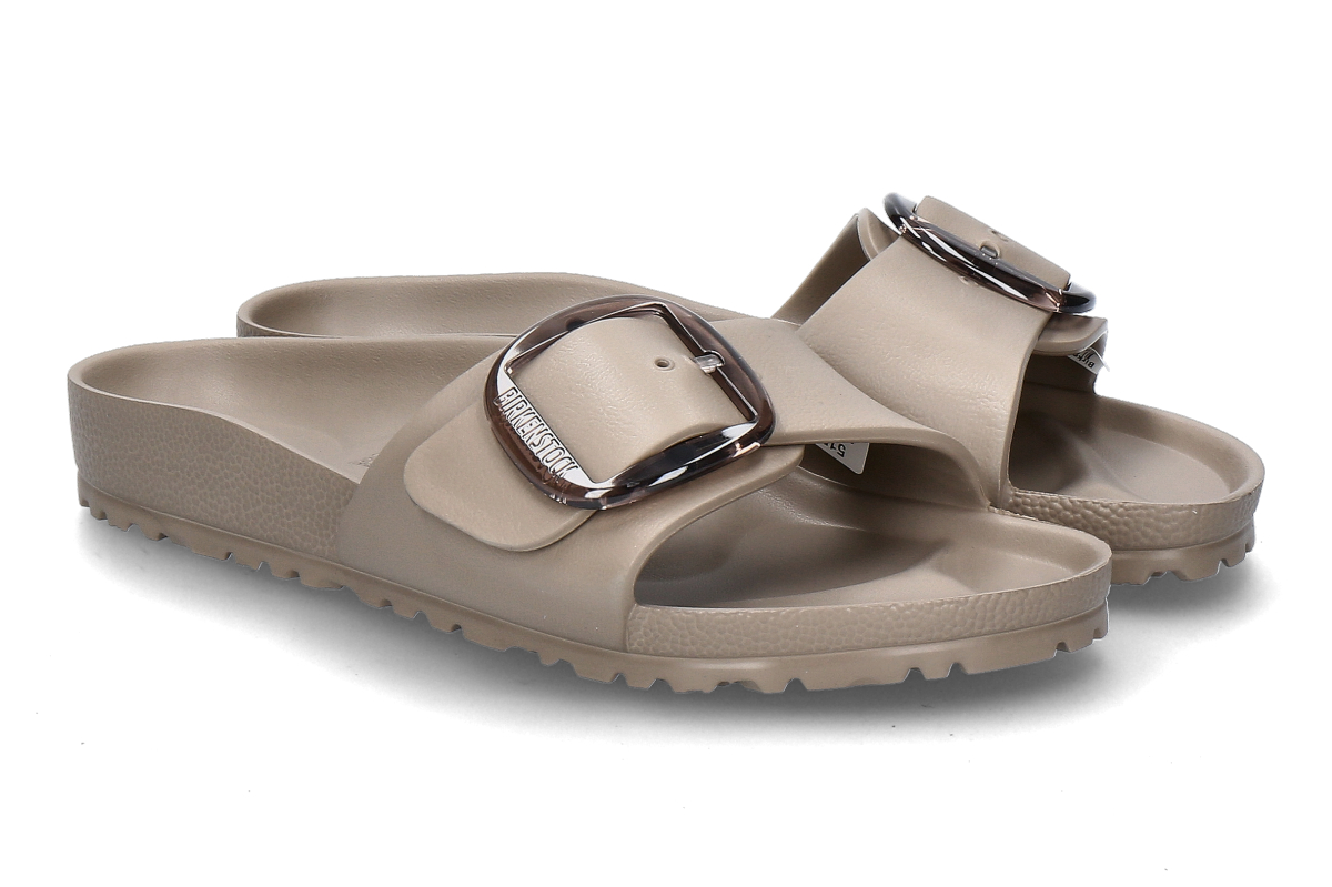 Birkenstock women's- mules MADRID BIG BUCKLE EVA- gray taupe