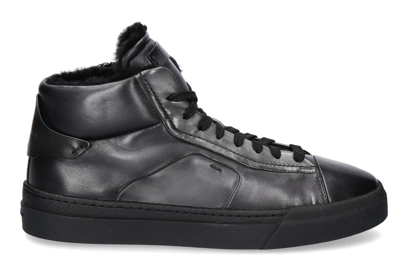 Santoni sneaker lined ALL BLACK