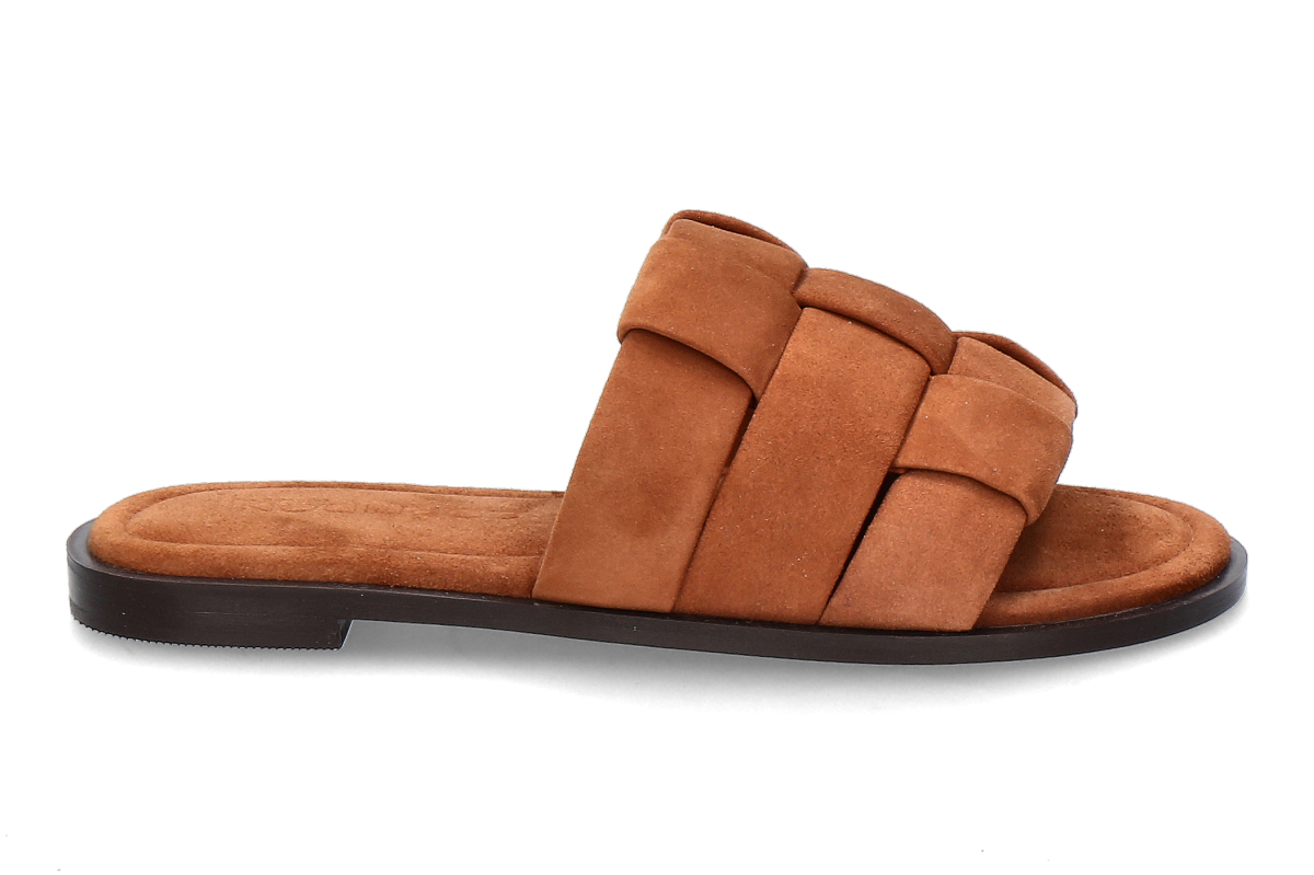 Corridoni 1 Milano women's- mules 8555 VELOUR- bruciato/ brown