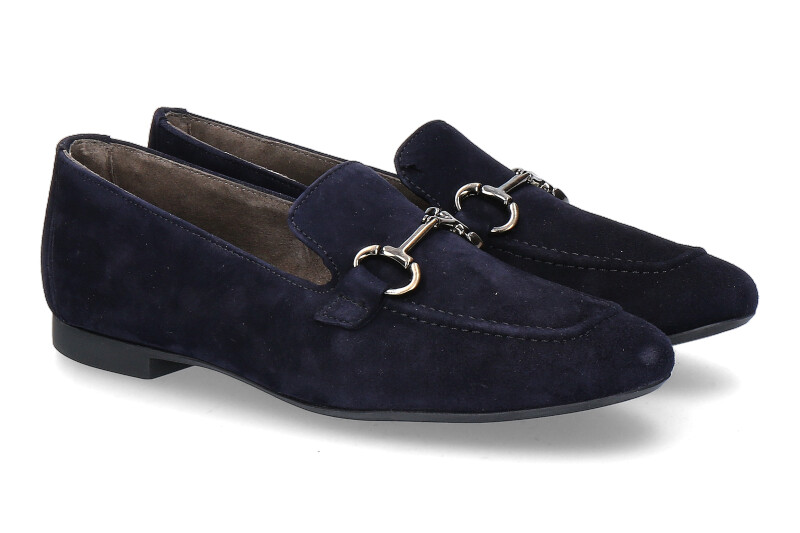 Paul Green slipper SAMTZIEGE BLAU