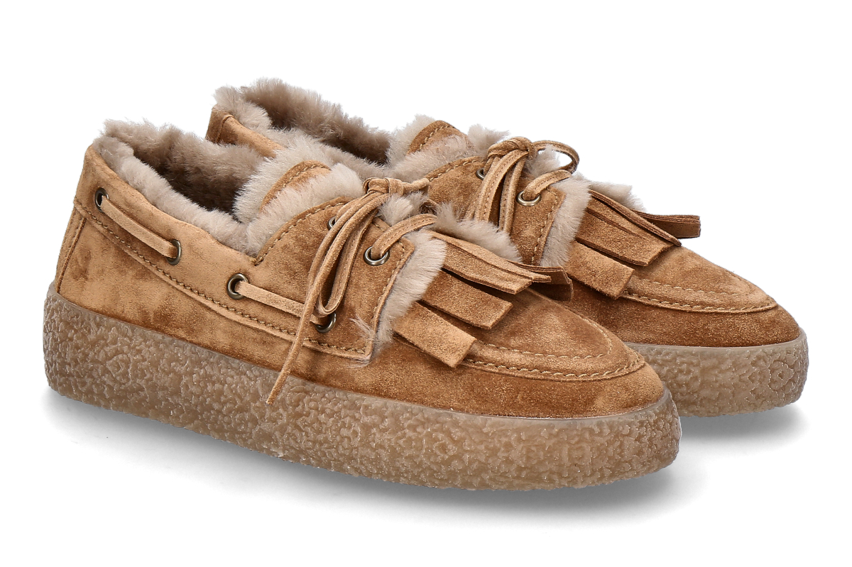 Kennel & Schmenger Schnürschuh gefüttert PIT SUEDE- caramel