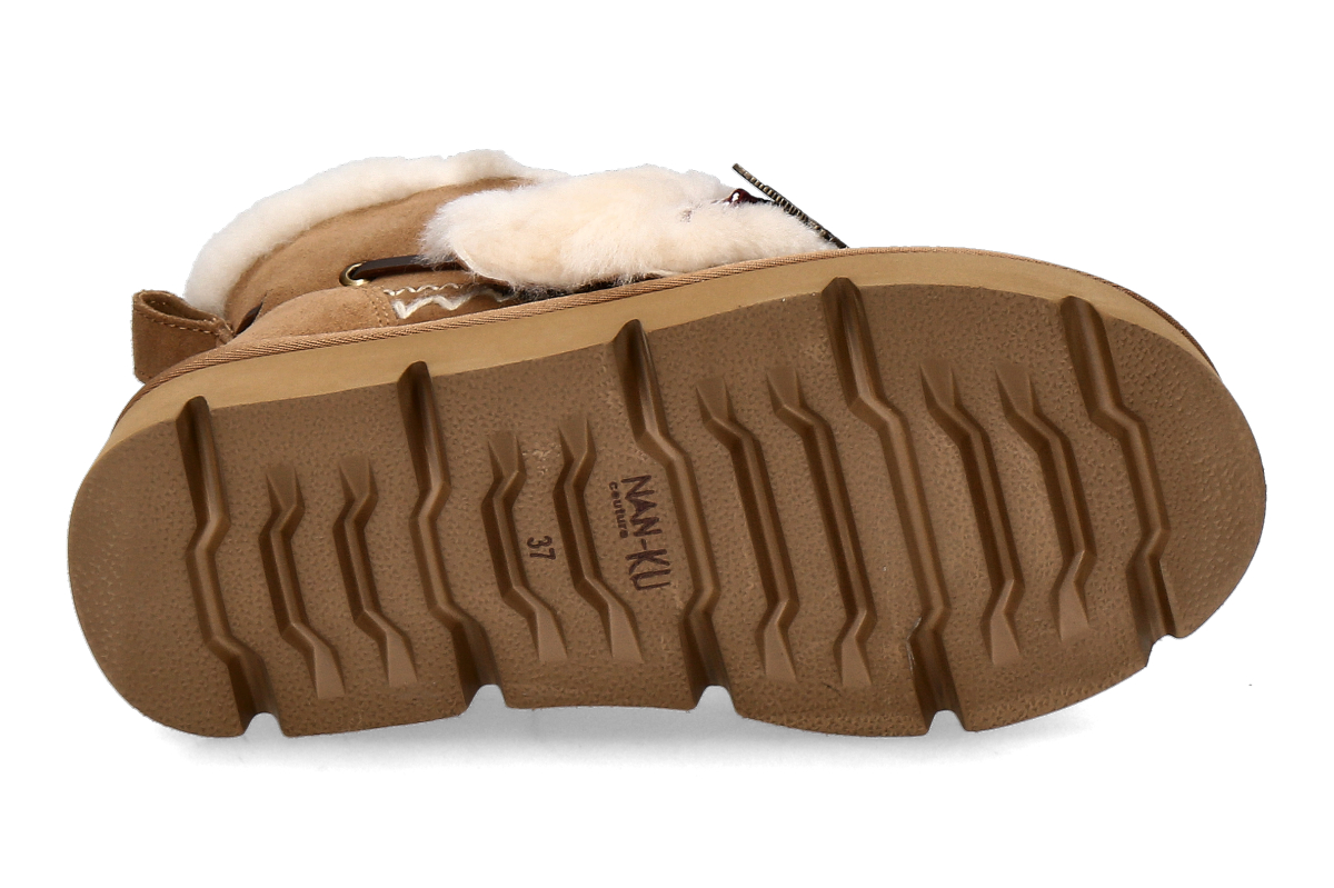 Nan-Ku Couture Bootie gefüttert GFH01- camel_232300122_4