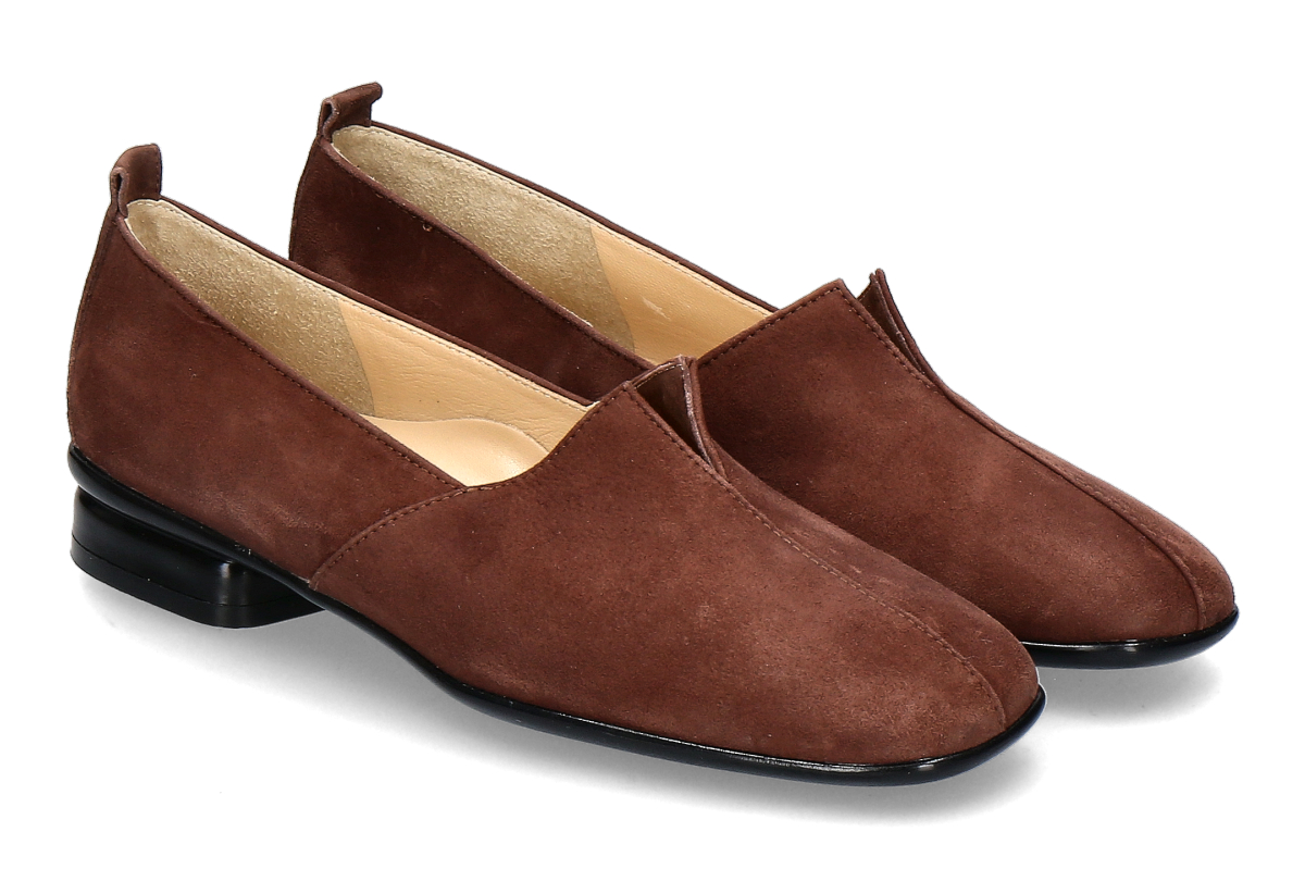 Brunate Slipper BACCAN NEW YORK- camoscio choco/ dark brown