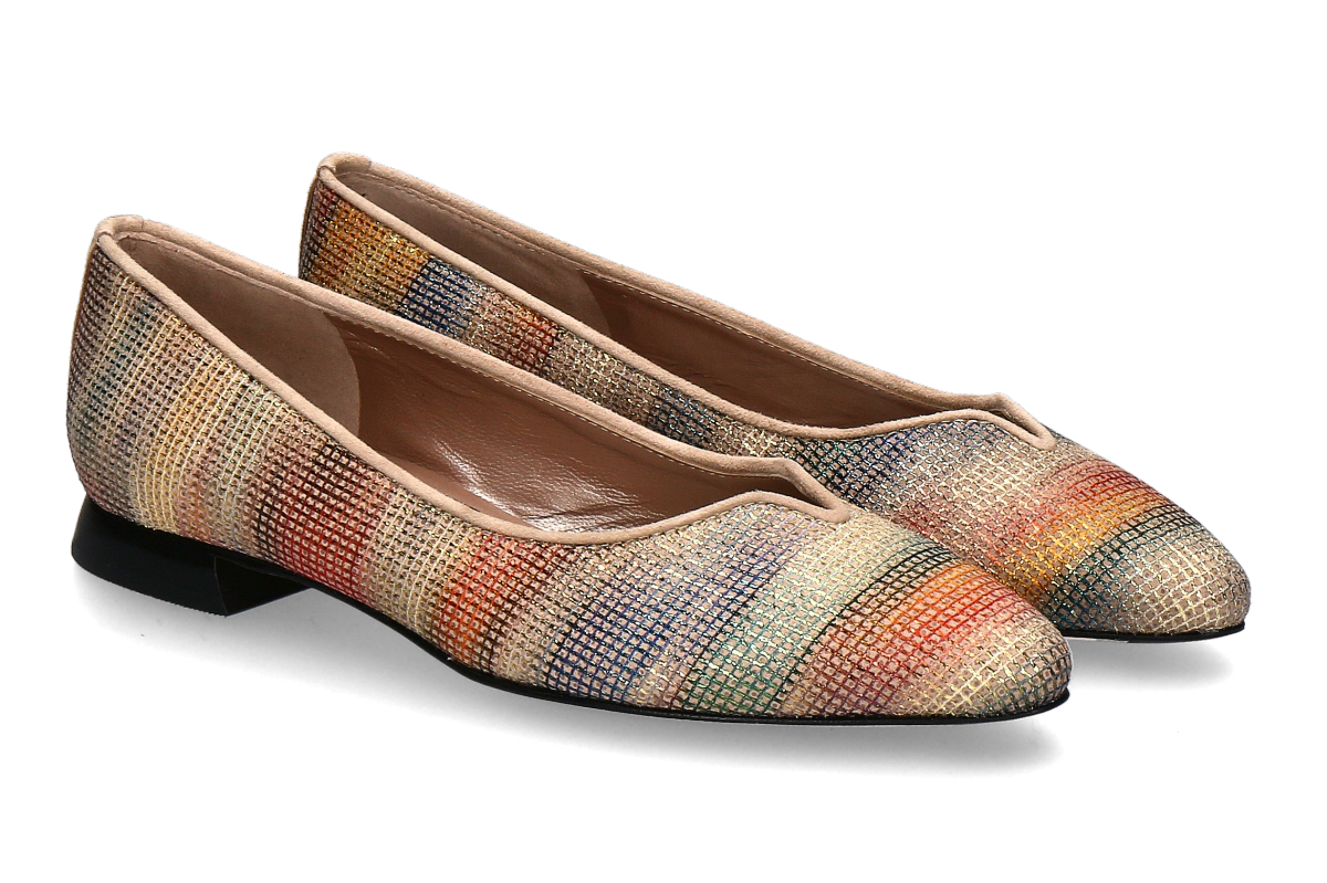 Brunate Ballerina ELLI BDAY- suede nut/ multicolor