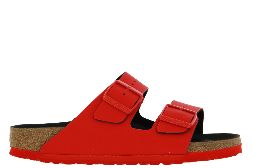 Birkenstock mules ARIZONA SCHMALE WEITE BIRKOFLOR ICY ACTIVE RED