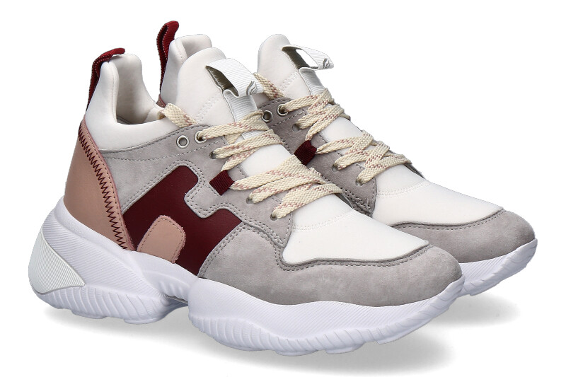 Hogan Sneaker INTERACTION WHITE GREY BORDO