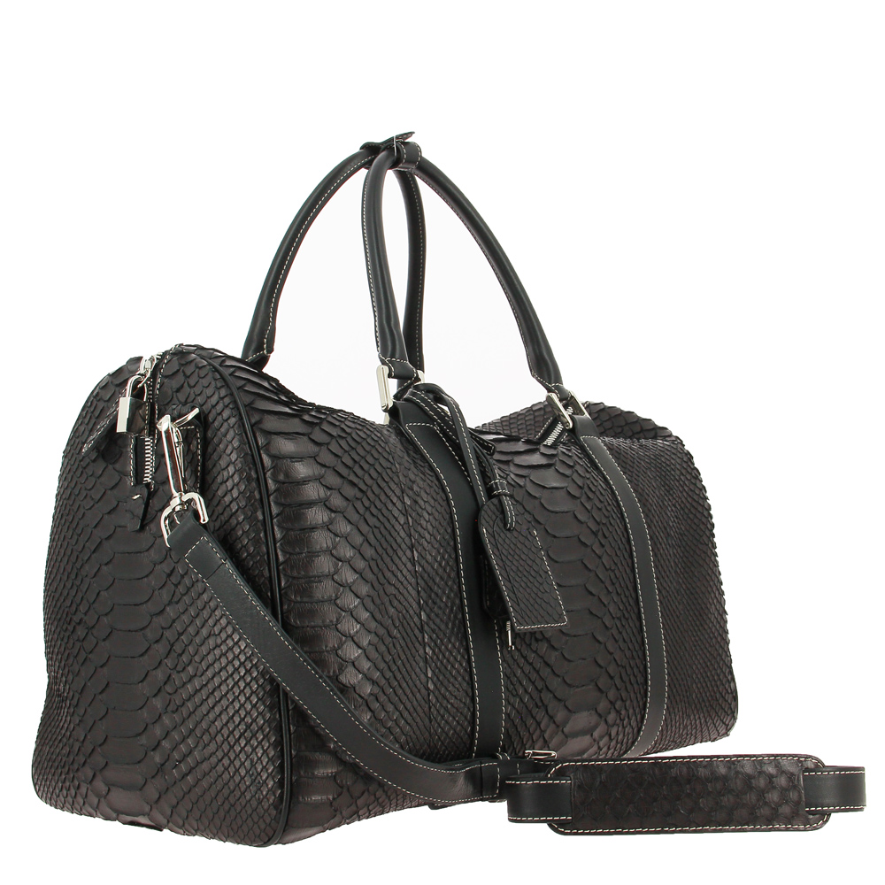 Silvano Biagini weekender PYTHON BLACK