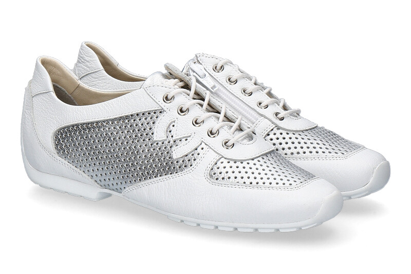 Mania sneaker LIRO LAMINATO BIANCO ARGENTO