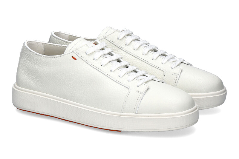 Santoni sneaker LEATHER WHITE